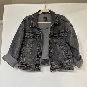 Wild Fable Black Crop Jean Jacket